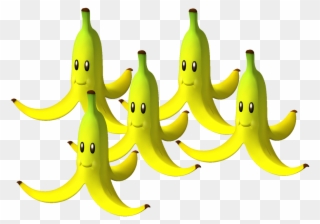 Banana Clip Art Images Free Download Within Banana - Banana Bunch Mario Kart - Png Download