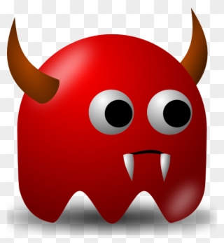 Download Pcman Game Baddie Devil Clip Art Vector Today - Devil With Transparent Background - Png Download