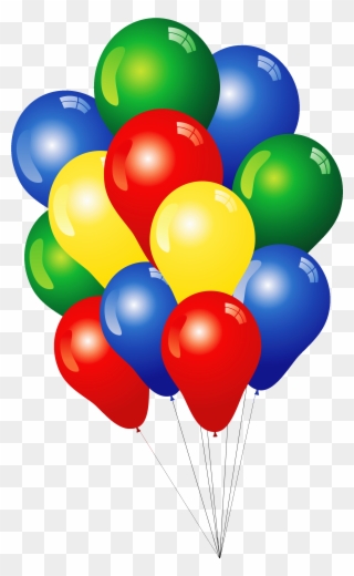 Clip Arts Related To - Multi Colored Balloons - Png Download