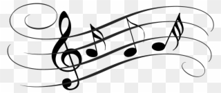Clipart, Music Staff Clipart 19 Music Staff Jpg Library - Music Notes Ornament (round) - Png Download