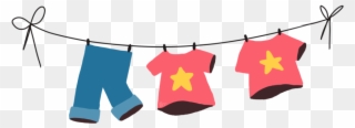 Picture Transparent Clothesline Silhouette At Getdrawings - T-shirt Clipart