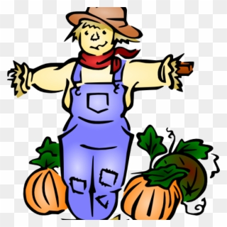 Scarecrow Clipart Clip Art At Clker Vector Online Royalty - Little Old Lady Who Was Not Afraid - Png Download