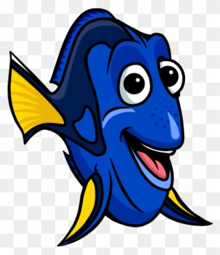 Fish Cartoon Nemo Picture Clipart Free Clip Art Images - Dory Fish Cartoon - Png Download