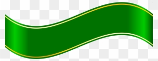 Green Banner Png Clipart - Faixa Verde E Amarela Png Transparent Png