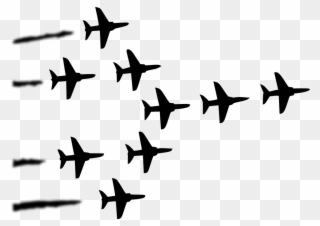 Hd Clipart Plane Military Formation Air Show - Red Arrows - Png Download