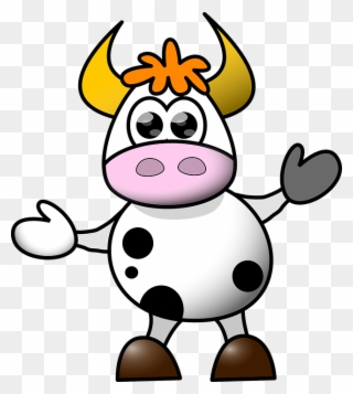 Banner Free Download Cow Spots Clipart - Cartoon Cow - Png Download