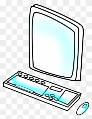 Funny Computer Svg Vector File, Vector Clip Art Svg - Animated Computer - Png Download