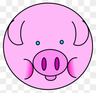 Banner Royalty Free Clipart Pig - Heo Hồng Dễ Thương - Png Download