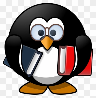 Private/self Publishing - Penguins Reading A Book Clipart