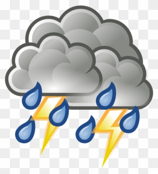 Storm Clipart Different Weather - Weather Thunderstorm - Png Download