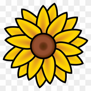 Banner Royalty Free Download Sunflower Clipart - Gambar Bunga Matahari Kartun - Png Download