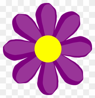 Purple Flower 10 Clip Art - Spring Flower Clip Art - Png Download
