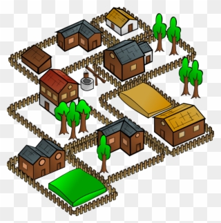 Village House Clipart - Model Of Village Palampur - Png Download