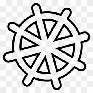 Ship Wheel Rubber Stamp - Timon Vector Clipart