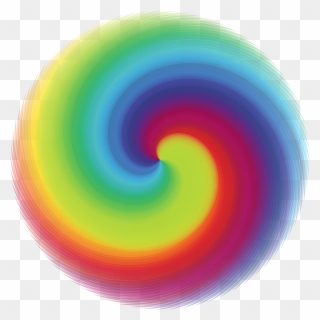 Rainbow Circle Clipart Clipground Bat Clip Art Moon - Rainbow Circle Swirl - Png Download
