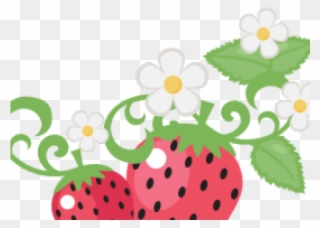 Strawberry Clipart Cute - Strawberry Flower Clipart - Png Download