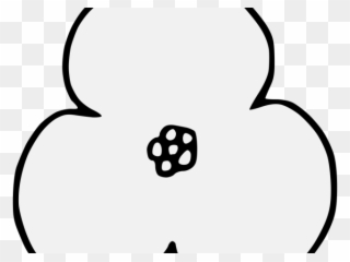 Poppy Clipart Traceable - Clip Art - Png Download