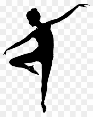 Contemporary Dance Dancer Silhouette Clipart