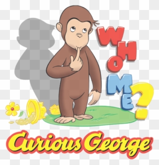 Curious George Who Me Men's Slim Fit T-shirt - Curious George Clipart