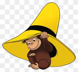 Curious George - Curious George With Yellow Hat Clipart