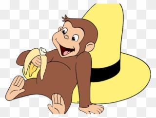 Curious George With Bananas Clipart