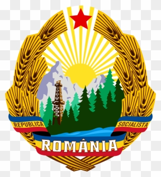 United Soviet Socialist Republics Flag Clipart Arms - Communist Romania Coat Of Arms - Png Download