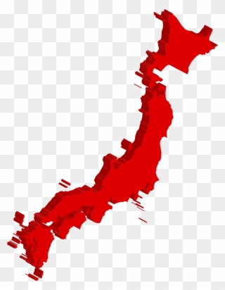Big Image - Simplified Map Of Japan Clipart