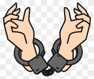 Big Image - Clip Art Hand Cuffs - Png Download