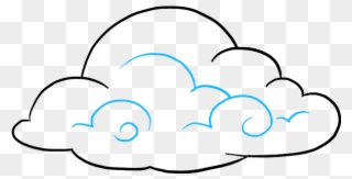 How To Draw Clouds - Low Cloud Drawing Clipart