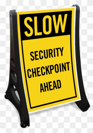 Security Checkpoint Signs - Kiss And Drop Off Clipart