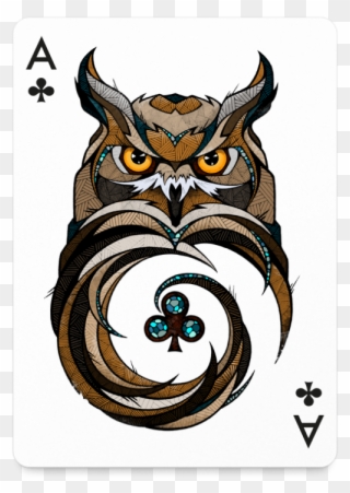 Click Here To Pre-order Your Own Limited Edition Pack - Owl Playing Card Design Clipart