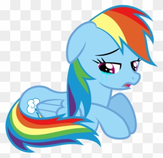 Crying Clipart Transparent - Rainbow Dash - Png Download