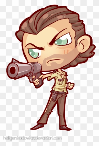 Clipart Stock Commission - Chibi The Walking Dead - Png Download