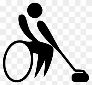 File - Wheelchair Curling - Paralympic Pictogram - - Wheelchair Curling Clipart