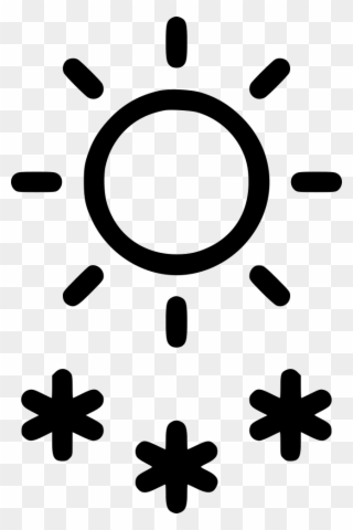 Snow Snowfall Daytime Sun Day Weather Comments - Icon Clipart