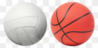 Basketball Image - Basketball And Volleyball Balls Clipart