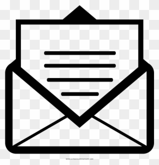 Desenho De Carta - Email Icono Clipart