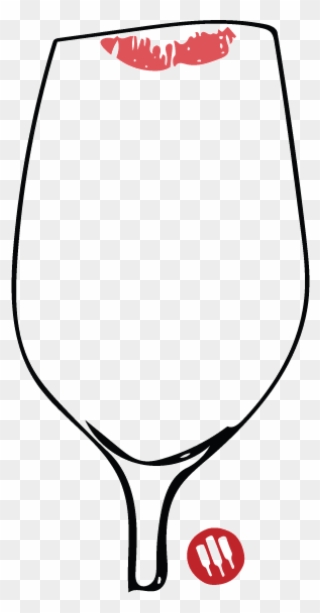 Lip Stain On Glass Clipart
