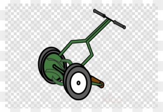 Cartoon Push Lawn Mower Clipart Lawn Mowers Clip Art - Video Play Button Transparent - Png Download