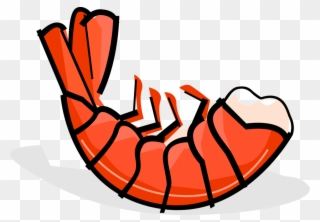Seafood Clipart Prawn - Shrimp Clip Art - Png Download