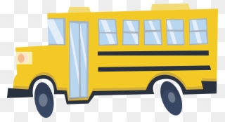 School Bus Illustration - รถ รับ ส่ง นักเรียน การ์ตูน Clipart