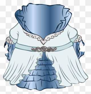 Gown Clipart Queen Dress - Club Penguin Robe - Png Download