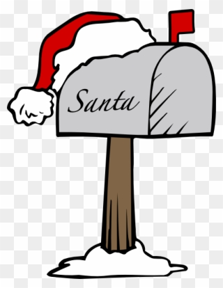 Santas Mailbox - Letter To Santa Clipart - Png Download