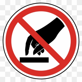 Do Not Touch Label - Illustration Clipart