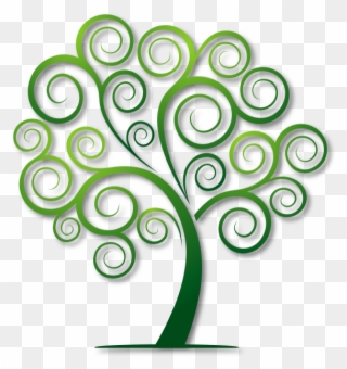Clipart Leaf Banyan - Spiral Tree - Png Download