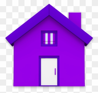 Birdhouse Clipart Purple Clipart Royalty Free - Purple Home Icon - Png Download