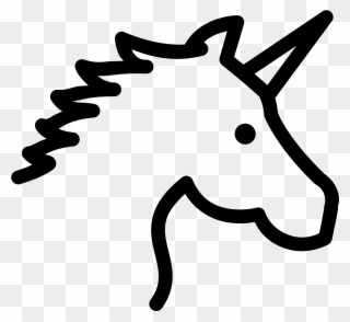 This Icon Represents A Unicorn - Unicorn Icon Png Clipart