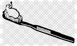 Download Brush Black And White Clipart Toothbrush Tooth - Tooth Brush Clip Art - Png Download