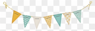 Save The Date - Birthday Flag Banner Png Clipart