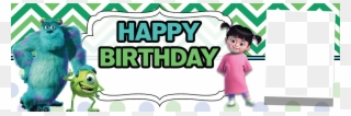 Monster Inc Birthday Banners Clipart